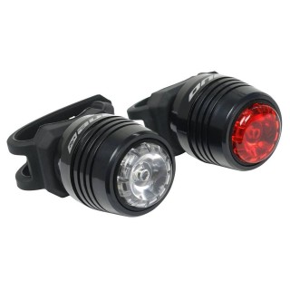 Комплект велосипедных фонарей Rock Machine S.Light 20 USB Black/Grey