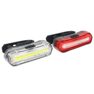 Комплект велосипедных фонарей Rock Machine S.Light 30 USB Black/Grey