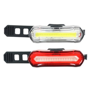 Комплект велосипедных фонарей Rock Machine S.Light 30 USB Black/Grey