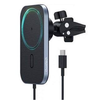 Phone holder for car CHOETECH with wireless charging function, 15W, (MagSafe)