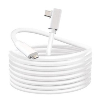 Cable for VR Oculus Quest 2, USB-C to USB-C, 5m, white