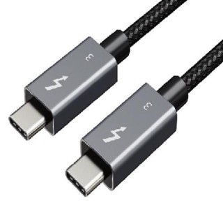 Cable Thunderbolt 3, Type C - Type C, 40Gbps, 100W, 20V/ 5A, 4K/ 60HZ, 1m
