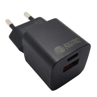 Зарядное устройство EXTRA DIGITAL GaN USB Type-C, USB Type-A: 30Вт, PPS