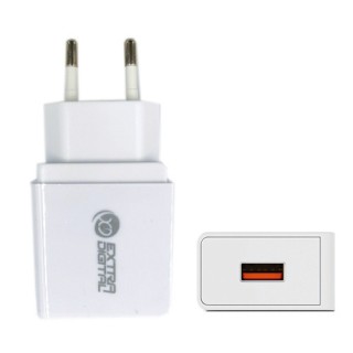 Зарядное устройство EXTRA DIGITAL USB: 220V, 18W, QC3.0