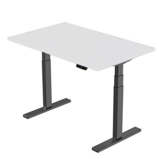 Height-Adjustable Table, 139cm x 68cm, White