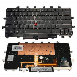 Клавиатура LENOVO X1 Carbon Gen 4, с подсветкой, с трекпоинтом, US
