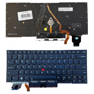 Клавиатура LENOVO X1 Carbon Gen 7, с подсветкой, с трекпоинтом, US