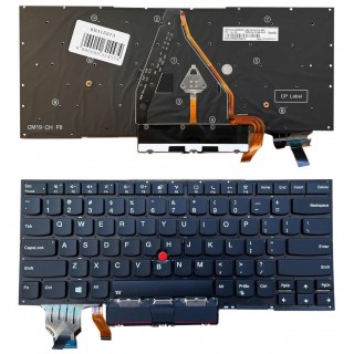 Клавиатура LENOVO X1 Carbon Gen 8, с подсветкой, с трекпоинтом, US