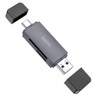 Считывающеe устройство HOCO HB45: SD, TF, USB-A, USB-C