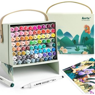 Double-sided Marker Pens ARRTX Alp, 80 Colours