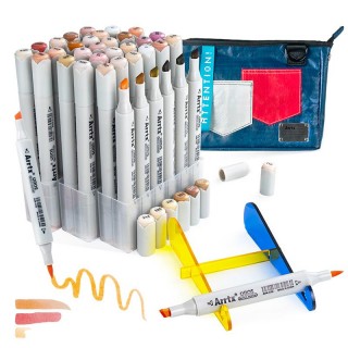 Double-sided Marker Pens ARRTX Oros, 36 Colours, skin tone shade