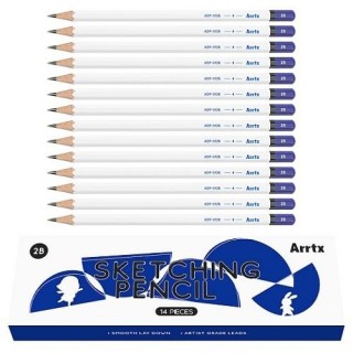Набор профессиональных карандашей Arrtx для рисования  2B 14 шт