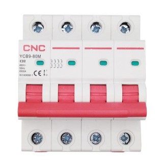 Miniature Circuit Breaker, 4P, 32A, Class C, 6kA