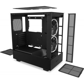 Case|NZXT|H5 ELITE|MidiTower|Case product features Transparent panel|Not included|ATX|MicroATX|MiniITX|Colour Black|CC-H51EB-01