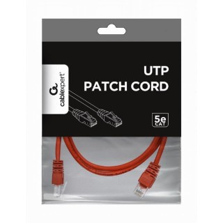 PATCH CABLE CAT5E UTP 2M/RED PP12-2M/R GEMBIRD