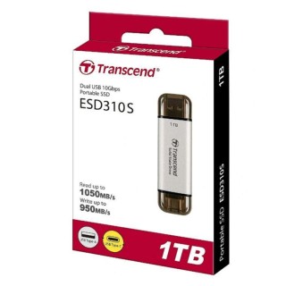 External SSD|TRANSCEND|ESD310|1TB|USB-C|USB|3D NAND|Write speed 950 MBytes/sec|Read speed 1050 MBytes/sec|TS1TESD310S