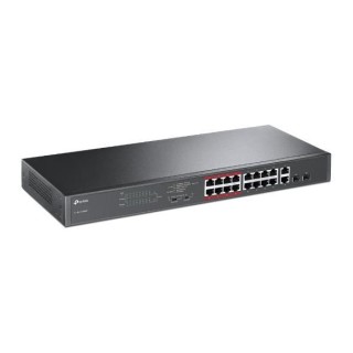 Switch|TP-LINK|Desktop/pedestal|16x10Base-T / 100Base-TX|2x10/100/1000BASE-T/SFP combo|PoE+ ports 16|192 Watts|TL-SL1218MP