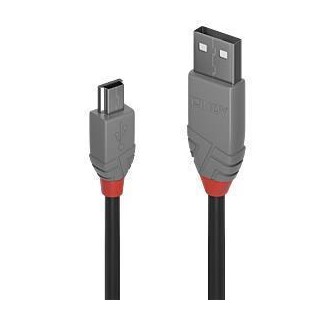 CABLE USB2 A TO MINI-B 2M/ANTHRA 36723 LINDY