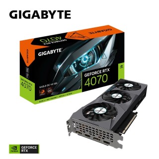 Graphics Card|GIGABYTE|NVIDIA GeForce RTX 4070|12 GB|GDDR6X|192 bit|PCIE 4.0 16x|2xHDMI|2xDisplayPort|N4070EAGLEOCV2-12GD