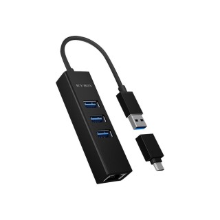 Raidsonic | 4 Port Hub with USB 3.0 Type-A
