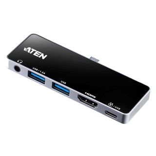 Aten UH3238 USB-C Travel Dock with Power Pass-Through | Aten | USB-C Travel Dock with Power Pass-Through | UH3238-AT | Dock