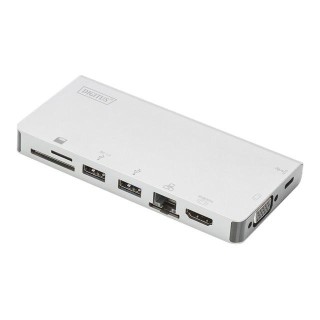 Digitus | USB-C Multiport Travel Dock | DA-70866 | Docking station | Ethernet LAN (RJ-45) ports 1 | VGA (D-Sub) ports quantity 1 | DisplayPorts quantity | USB 3.0 (3.1 Gen 1) Type-C ports quantity | USB 3.0 (3.1 Gen 1) ports quantity 2 | US