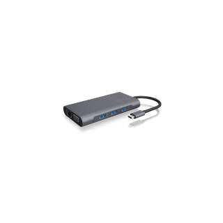 Icy Box IB-DK4040-CPD USB Type-C™ DockingStation with two video interfaces | Raidsonic