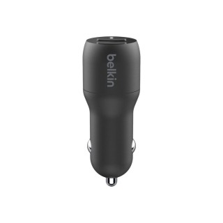 Belkin | BOOST CHARGE | Dual USB-A Car Charger 24W + USB-A to Lightning Cable