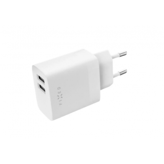 Fixed Dual USB Travel Charger 17W and USB/USB-C Cable FIXC17N-2UC-WH Fixed