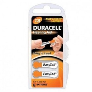 Duracell | A13/DA13/ZL13 | Zinc air cells | 6 pc(s)