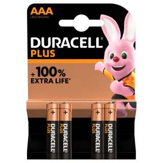 Duracell | Plus MN2400 | AAA | Alkaline | 4 pc(s)