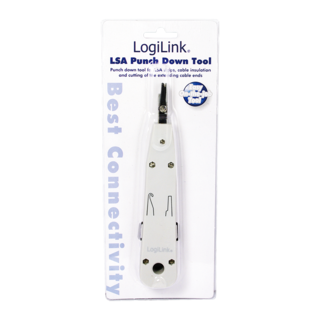 Logilink | LSA Punch Down Tool | LSA Punch Down ToolSuitable for on-wall and in-wall wallplatesCutting of the extending cable end in one stepAccording to the standard EIA/TIA 568 BFor Network