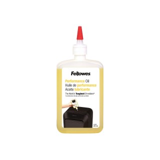 Fellowes | Shredder Oil 355 ml | For use with all Fellowes cross-cut and micro-cut shredders. Oil shredder each time wastebasket is emptied or a minimum of twice a month. Plastic squeeze bottle with extended nozzle ensures complete coverage