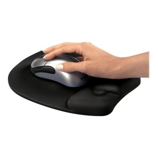 Fellowes | Mouse pad with wrist pillow | 202 x 235 x 25.4 mm | Black