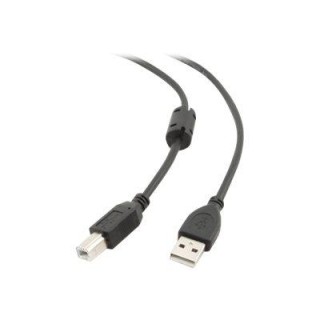 USB 2.0 A-plug B-plug 3 m (10 ft) cable with ferrite core | Cablexpert