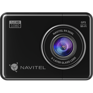 Navitel | R9 DUAL | Wi-Fi | Two-channel Full HD Dashcam | Audio recorder