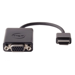 Dell | HD-15 (VGA) - Female | Adapter HDMI to VGA | 470-ABZX | m | Black | HDMI - Male