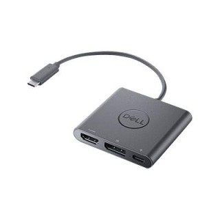 Dell | Adapter | USB-C to HDMI/DP with Power Pass-Through | Black | USB-C Male | HDMI Female; USB Female; USB-C (power only) Female | 0.18 m