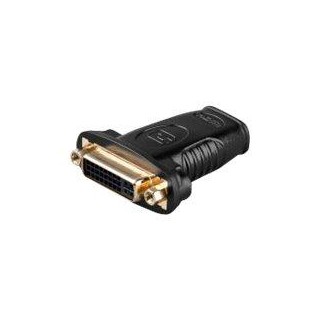 Goobay Black | HDMI female (Type A) | DVI-I female Dual-Link (24+5 pin) | HDMI/DVI-I adapter
