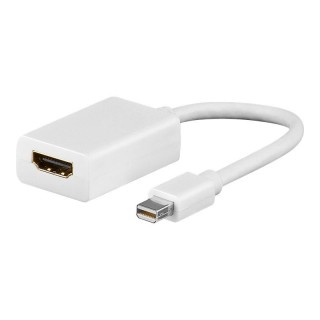 Goobay | Mini DisplayPort/HDMI adapter cable 1.1 | 51729 | White | Mini DisplayPort male | HDMI female (Type A)