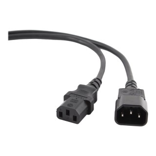 Cablexpert | PC-189-VDE power extension cable 1.8 meter | Black C14 coupler | C14 coupler