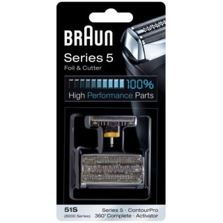 Braun | 51S | Head Replacement Pack | Shaving heads | Black