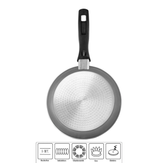 Stoneline | Pan set of 3 | 6882 | Frying | Diameter 16/20/24 cm | Suitable for induction hob | Fixed handle | Grey
