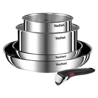 TEFAL | Stainless steel | Diameter 16/20/22/28 cm | Removable handle | Ingenio Emotion 5-piece Set | L897S574 | Suitable for induction hob | Frying