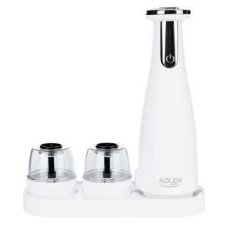 Adler | Electric Salt and pepper grinder | AD 4449w | Grinder | 7 W | Housing material ABS plastic | Lithium | Mills with ceramic querns; Charging light; Auto power off after: 3 minutes; Fully charged for 120 minutes of continuous use; Char