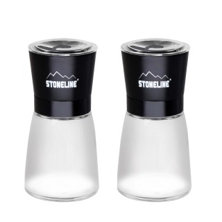 Stoneline | Salt and pepper mill set | 21653 | Mill | Housing material Glass/Stainless steel/Ceramic/PS | The high-quality ceramic grinder is continuously variable and can be adjusted to various grinding degrees. Spices can be ground anywhe