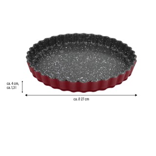 Stoneline | Yes | Quiche and tarte dish | 21550 | Red | 1.3 L | 27 cm | Borosilicate glass | Dishwasher proof