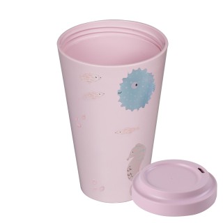 Stoneline | Awave Coffee-to-go cup | 21956 | Capacity 0.4 L | Material Silicone/rPET | Rose