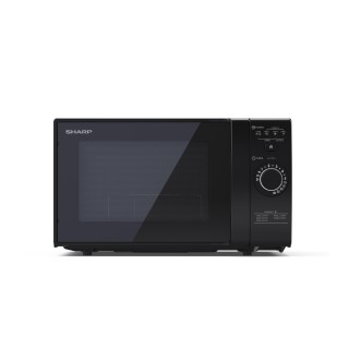 Sharp | Microwave Oven with Grill | YC-GG02E-B | Free standing | 700 W | Grill | Black