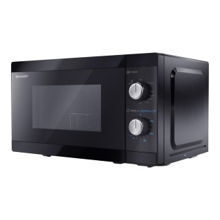 Sharp | Microwave Oven with Grill | YC-MG01E-B | Free standing | 800 W | Grill | Black